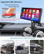 GPS Holder for Car Dashboard, Dual Adhesive Base GPS Mount for Any Surface, 360° Rotation GPS Car Holder for Garmin Nuvi Dezl Drive Drivesmart Zumo Driveassist DriveLuxe StreetPilot RV
