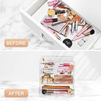 Sorbus Clear Makeup Organizer Display - Stylish Organization and Storage Case for Cosmetics, Jewelry & Hair Accessories - Spa