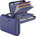 DocSafe Fireproof File Organizer with Lock, Hard-Shell Case Fireproof Document Box with 13 Pocket Accordion File Folder, Port