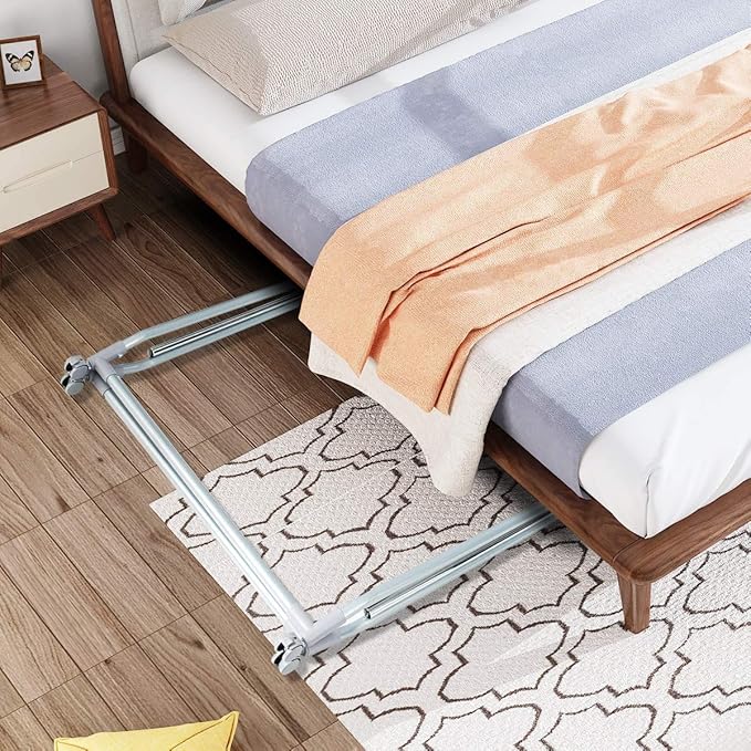 Nightcore Extendable Garment Rack, Heavy Duty Foldable Clothes Rail with Adjustable Hanging Rod & Rolling Casters, Movable Cl