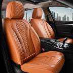 Coverado Seat Covers,Waterproof Seat Covers Front Seats, Brown Car Seat Cover, Luxury Front Car Seat Covers Leather Car Seat 