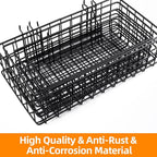 4 Pack Pegboard Baskets Hooks Set, Square Style 4 Size Peg Board Organizer Basket Bins Accessories for Workbench,Garage Stora