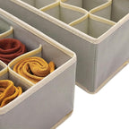 DIOMMELL Set of 4 Foldable Cloth Storage Box Closet Dresser Drawer Organizer Fabric Baskets Bins Containers Divider for Cloth