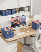 Oterri Cardboard File Organizer Box for Hanging File Folders Letter Size,File Box for Computer Desk,File Cabinet,Working Home