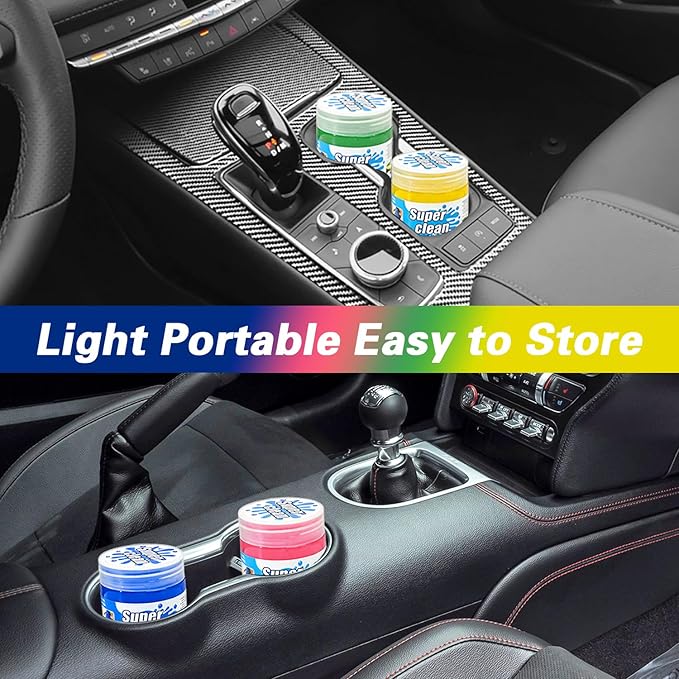 Car Cleaning Gel 4-Pack (5.6oz/pcs) – Universal Car Cleaning Putty, Auto Interior Cleaner Slime & Dust Remover, Car Cleaning 