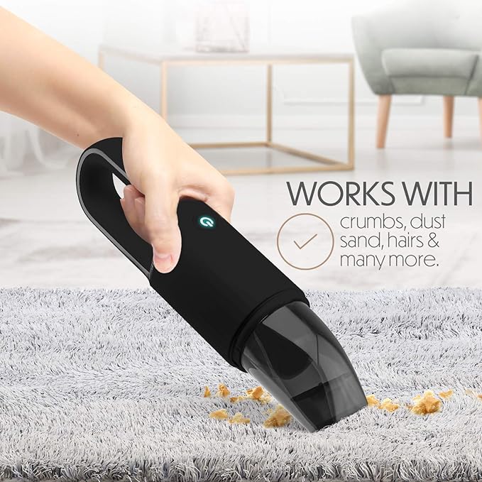 STARUMENT Portable Hand Vacuum Cleaner Handheld Cordless Cleaner for Dust Pet Hair Dirt Home Car Interior Lightweight, Easy t