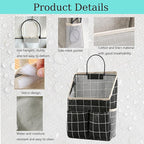 2pcs Wall Hanging Storage Bag,Wall Hanging Organizer Bags with Pockets, Wall Organizer Storage for Dormitory Bathroom Bedroom