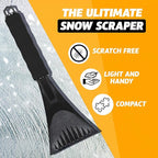EcoNour Ice Scraper for Car Windshield | Snow Scraper for Car to Remove Snow, Frost, and Ice | 1 Pack Ice Sweeper for Car Windshield with Foam Handle for Perfect Grip | Frost Removal Accessories