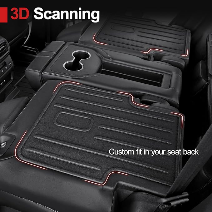 Backrest Mat Compatible with 2023-2025 2026 Honda Pilot Accessories, 2nd Kick Mats for 2022-2026 Acura MDX Accessories