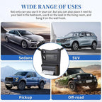 Car Back Seat Organizer with Double-Sided Storage & Tissue Holder, Universal Car Seat Gap Organizer & Car Storage Organizer, Fit for Sedans, SUVs, Trucks & Most Vehicles