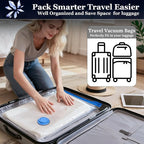 Vacuum Sealing Bags for Clothing Travel,Space Saver Vacuum Storage Bags with Wireless Air Pump (9 Combo Bags+Electric Pump)