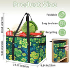 Reusable Grocery Bag, Foldable Large Shopping Tote Bag for Groceries Kitchen Picnic Car Trunk