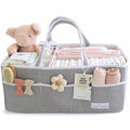 Lily Miles Baby Diaper Caddy - Organizer Tote Bag for Baby Girl Essentials - Baby Shower Basket - Nursery Must Haves - Regist