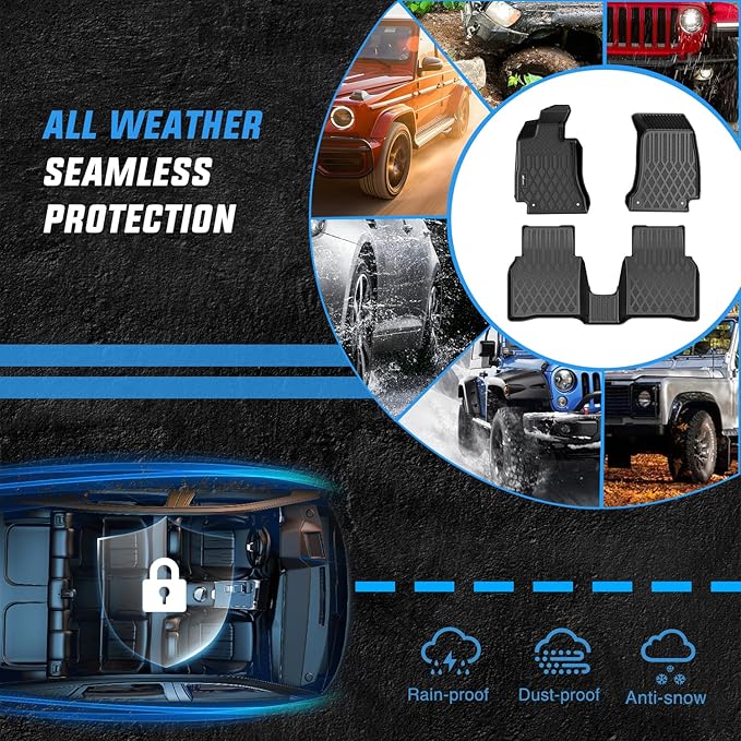Nilight TPE Floor Mats for Mercedes Benz E-Class E300 E320 E350 E400 E550 E63 2017 2018 2019 2020 2021 2022 2023 All Weather Custom Fit Heavy Duty Floor Liners