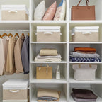 GRANNY SAYS Storage Bins with Lids, Decorative Storage Boxes, Clothes Stoarge Bins, Shelf Baskets, Closet Storage Bins for Cl
