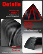 Side Mirror Caps Cover Compatible with Tesla Model 3 2017 2018 2019 2020 2021 2022 2023 2024 2025 Matte Carbon Fiber Mirror Covers