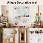 PSLER White Peg Board 4pcs 12″×12″ White Peg Board Organizer with Accessories &Hooks