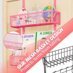 Kaiferty Over The Door Hooks Organizer, Coat Rack Over The Door Storage Hanger Towel Rack, Back of Door Storage Organizer for
