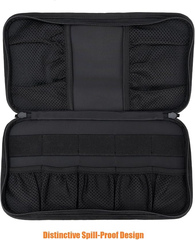 TACNEX Tactical Visor Organizer MOLLE Panel with Zipper Storage Pouch & Sunglasses Holder Car Essentials EDC Gear Tool Pack Vehicle Accessories for Truck Pickup Van SUV ORV (Sun Visor Organizer)