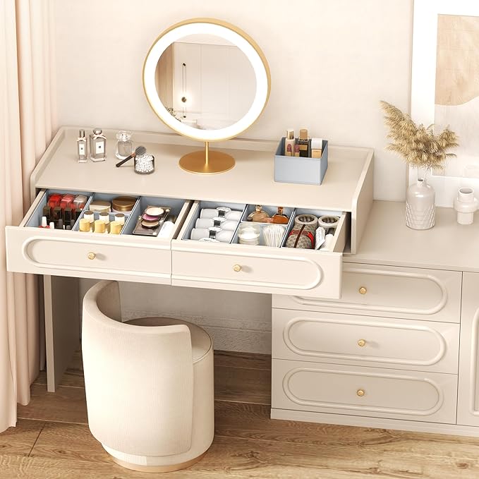 DIMJ Drawer Organizer Clothes Storage - 18 Pack Baby Dresser Organizer for Nursery, Foldable Drawer Dividers for Bedroom Clos