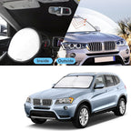 TINGLU Sun Shade for BMW X3 2011-2017 Accessories Windshield Sun Shade Window Shade UV Rays Protection Sun Visor Cover with Steering Wheel Sunshade Storage Bag