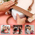 Neveika Jewelry Box with Mirror,Small Jewelry Organizer Box，Travel Jewelry Case for Women，Gift Jewelry Boxes for Female Girls