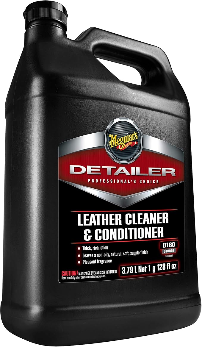 Meguiar's Professional Leather Cleaner & Conditioner D18001-1 Gallon Leather Cleaner & Conditioner Specifically Formulated fo