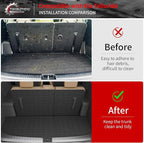Floor Mats Compatible with 2020-2025 Kia Telluride 7&8 Seats Cargo Mat Cargo Liner All Weather Back Seat Cover Protector 2024 Telluride Accessories (Trunk Mat with Backrest Mats+Floor Mats)