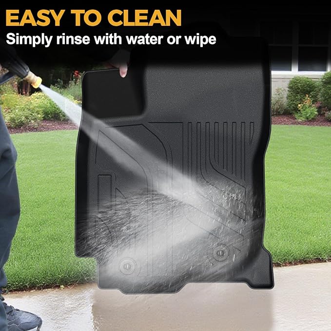 Floor Mats for Toyota RAV4 Gas 2013-2018, All Weather Floor Mats Trunk Cargo Liner with Backrest Protectors and Door Sill Guards Accessories, Full Coverage Set