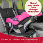 Lusso Gear Car Seat Protector for Baby Car Seat - Thick Padding - Seat Protector Under Baby Car Seat with 2 Mesh Storage Pock
