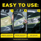 Meguiar's Ultimate Headlight Restoration Kit - The Perfect Headlight Repair Kit to Remove Yellowing and Cloudiness from Headl