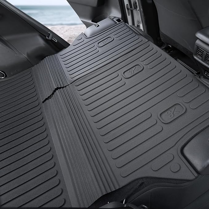 Floor Mats for Toyota RAV4 2019-2025, All Weather Floor Mats Trunk Cargo Liner with Backrest Protectors and Door Sill Guards Accessories, Full Coverage Set
