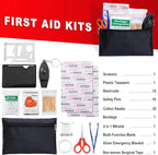 Car Roadside Emergency Kit - Car Emergency Kit with Jumper Cables, Tow Rope, Folding Shovel, Safety Hammer, Reflective Warnin