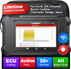 Launch X431 Creader Elite 2.0 FGC OBD2 Scanner, Bi-Directional Scan Tool for Ford/GM/Chrysler Series, ECU Coding, Lifetime