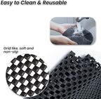 Zento Deals Extra Strong Car Roof Mat for Cargo Bag - Mesh Rubber Mat for Car Roof Carrier Bag-Anti-Slip, Extra-Cushioning, Car Roof Padding, and Home Rubber Mat, Grip, Universal Usage, Car Roof Racks
