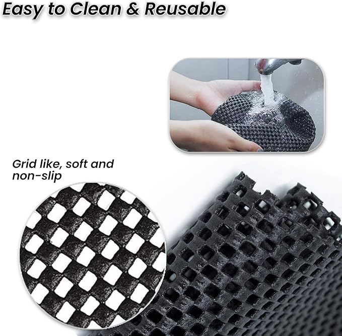 Zento Deals Extra Strong Car Roof Mat for Cargo Bag - Mesh Rubber Mat for Car Roof Carrier Bag-Anti-Slip, Extra-Cushioning, Car Roof Padding, and Home Rubber Mat, Grip, Universal Usage, Car Roof Racks