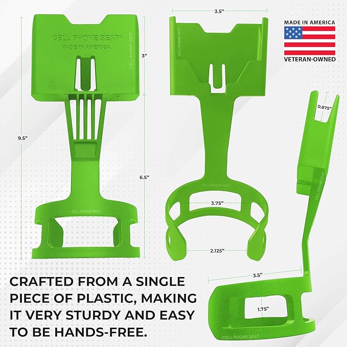 Cup Holder Phone Holder Mount for Car - Universal Adjustable Expander Cradle Hands-Free Driving - Compatible with All Smartphones Car Mount for iPhone Samsung Google Android Mobile Accessories Green