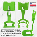 Cup Holder Phone Holder Mount for Car - Universal Adjustable Expander Cradle Hands-Free Driving - Compatible with All Smartphones Car Mount for iPhone Samsung Google Android Mobile Accessories Green