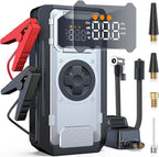 5000A Portable Car Jump Starter with Air Compressor, 150PSI Car Battery Jump Starter (10.0L Gas/8.0L Diesel Engines),12V