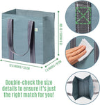 VENO 2-4 Pack Reusable Grocery shopping Bags, Medium Tote Bag w/Handle Hard Bottom, Heavy Duty, Foldable Carrier