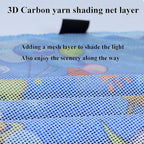 Car Sun Shade for Baby - EOHMAK Car Side Window Sun Shade Cover Upgrade Double Opening Car Interior Curtain Sun Blocker Blind (Beach, 2 Pack)