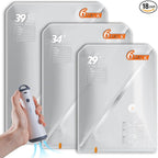 Vacbird 18 Pack Vacuum Storage Bags Set with Rechargeable Wireless Pump Large/Medium/Small Vacuum Seal Bags for Clothing Trav