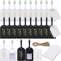 Amylove Bulk Luggage Tags Wedding Favors Adventure Begins Luggage Tags for Guests Travel Tag for Suitcase Bridal Gift 24 Pack