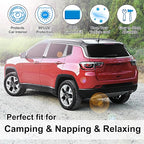 TINGLU Window Shades for Jeep Compass 2017-2024 Accessorie Car Side Full Windows Rear Triangular Windshield Sun Shade Sun UV Rays & Privacy Protection for Camping,Napping,and Relaxing 8PCS