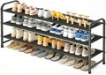 MISSLO 3-Tier Long Shoe Rack for Closet Shoe Organizer for Closet Floor Entryway Storage Stackable Wide Shoe Shelf Stores 24 