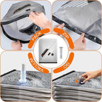 Travel Vacuum Bags with Cordless Electric Pump, GZOKMOG 12 Pack Space Saver Storage Bags, Vacuum Seal Bags for Clothing, Comp