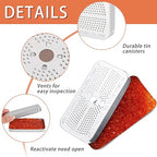 Patelai 5 Pieces 40 Gram Silica Gel Dehumidifier Desiccant Silica Gel Canister Reusable Absorber Orange Desiccant Canisters
