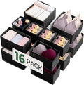 Kootek 16 Pack Drawer Organizer Clothes, Dresser Drawer Organizers for Clothing Fabric Foldable Closet Organizers and Storage