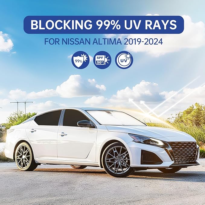 Car Window Shades for Nissan Altima 2019-2024, Full Car Window Covers for Privacy, Sunshades for Altima Front Rear Windshield Side Windows to Block UV and Protect Privacy(6pcs)