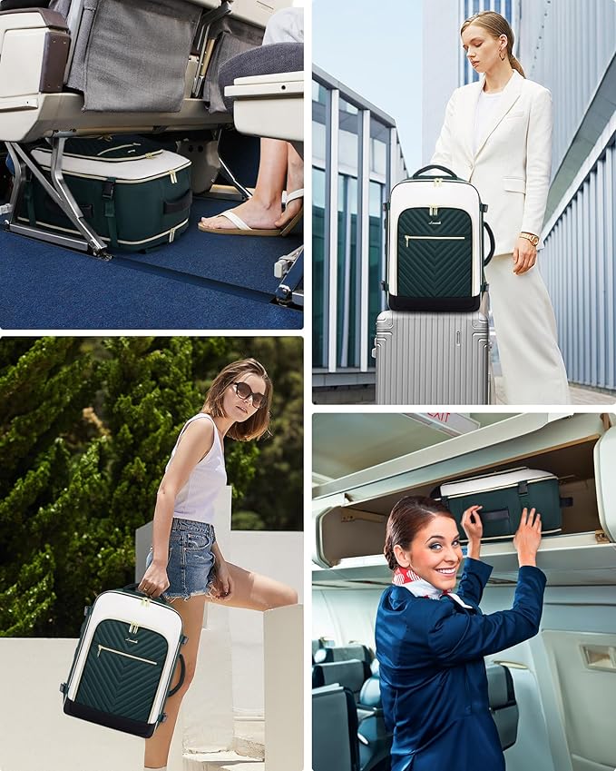LOVEVOOK Large Travel Backpack for Women, TSA Carry on Backpack for Airplanes, 40L Personal Item Travel Bag for Women fits 17